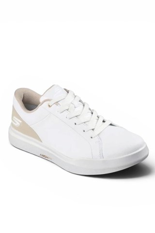 Picture of Skechers Men's Go Golf Relaxed Fit Drive 6 Spikeless Golf Shoes - White / Natural
