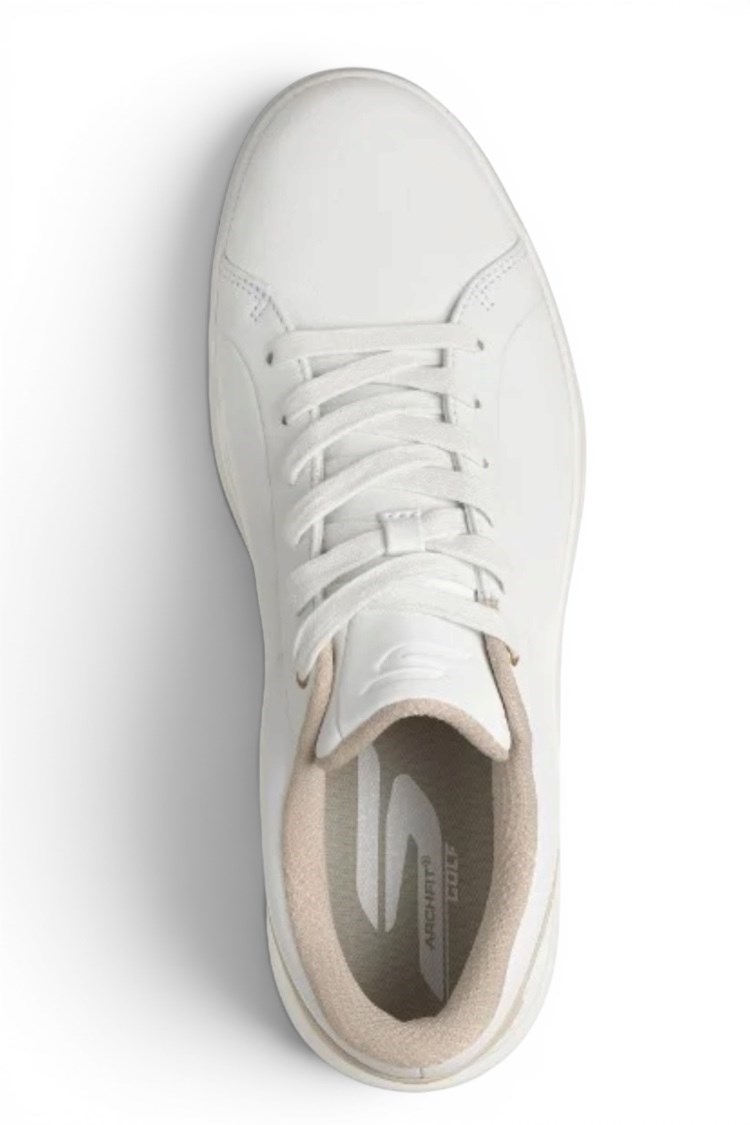 Picture of Skechers Men's Go Golf Relaxed Fit Drive 6 Spikeless Golf Shoes - White / Natural