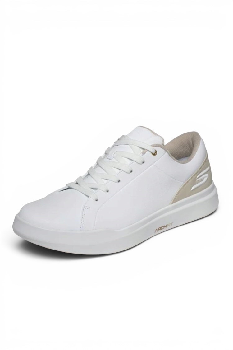 Picture of Skechers Men's Go Golf Relaxed Fit Drive 6 Spikeless Golf Shoes - White / Natural