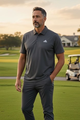 Show details for adidas Men's Ultimate 365 Solid Polo Shirt - Black