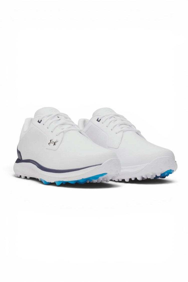Picture of Under Armour Drive Glide SL Golf Shoes – Waterproof Spikeless Golf Shoes - White / Navy