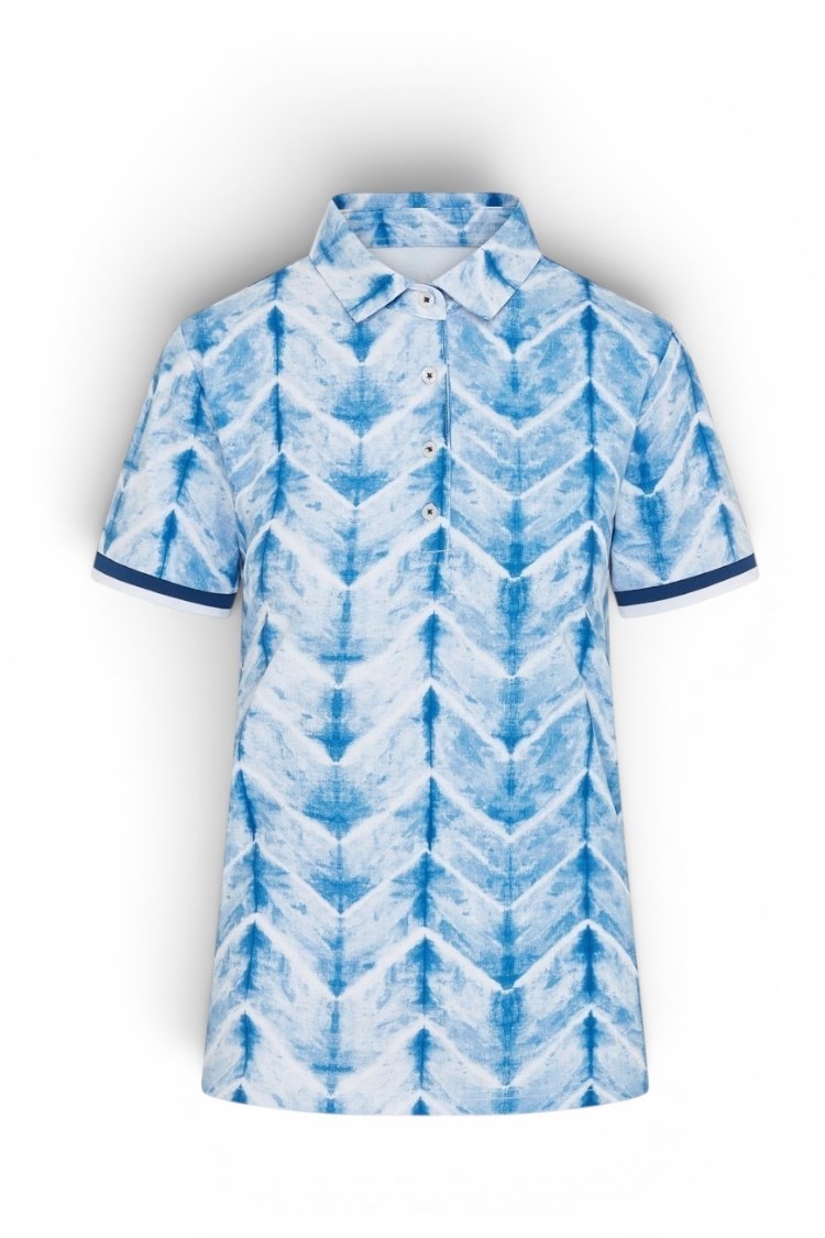 Picture of Swing out Sister Ladies Dior Elite Cap Sleeve Polo - Neptune's Breath