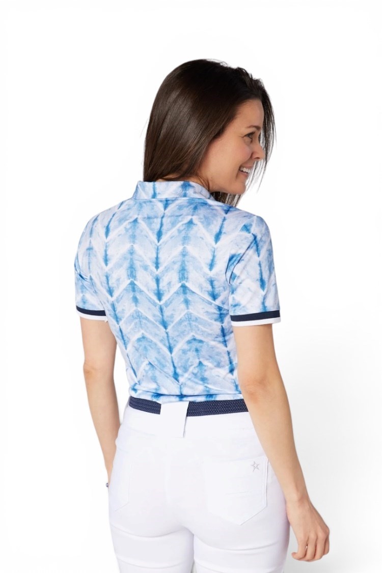 Picture of Swing out Sister Ladies Dior Elite Cap Sleeve Polo - Neptune's Breath