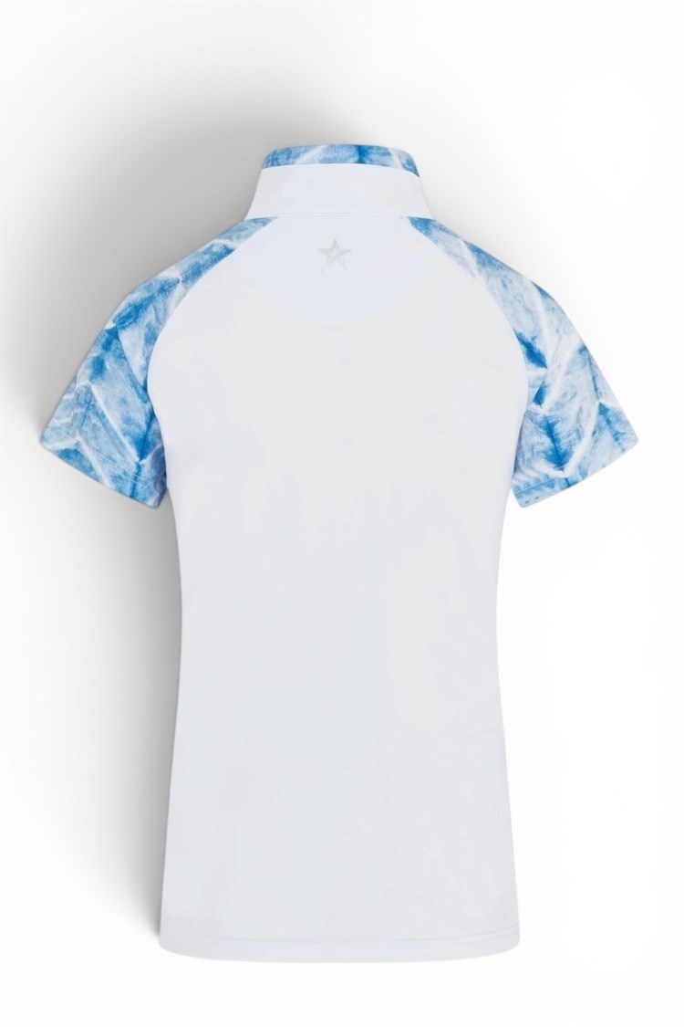 Picture of Swing out Sister Ladies Paradise Elite Cap Sleeve Polo - Neptune's Breath
