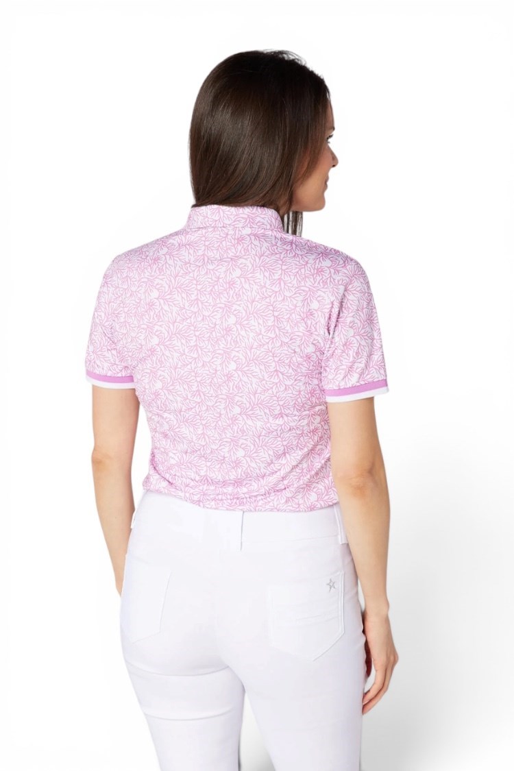 Picture of Swing out Sister Ladies Dior Elite Cap Sleeve Polo - Coral Whisper