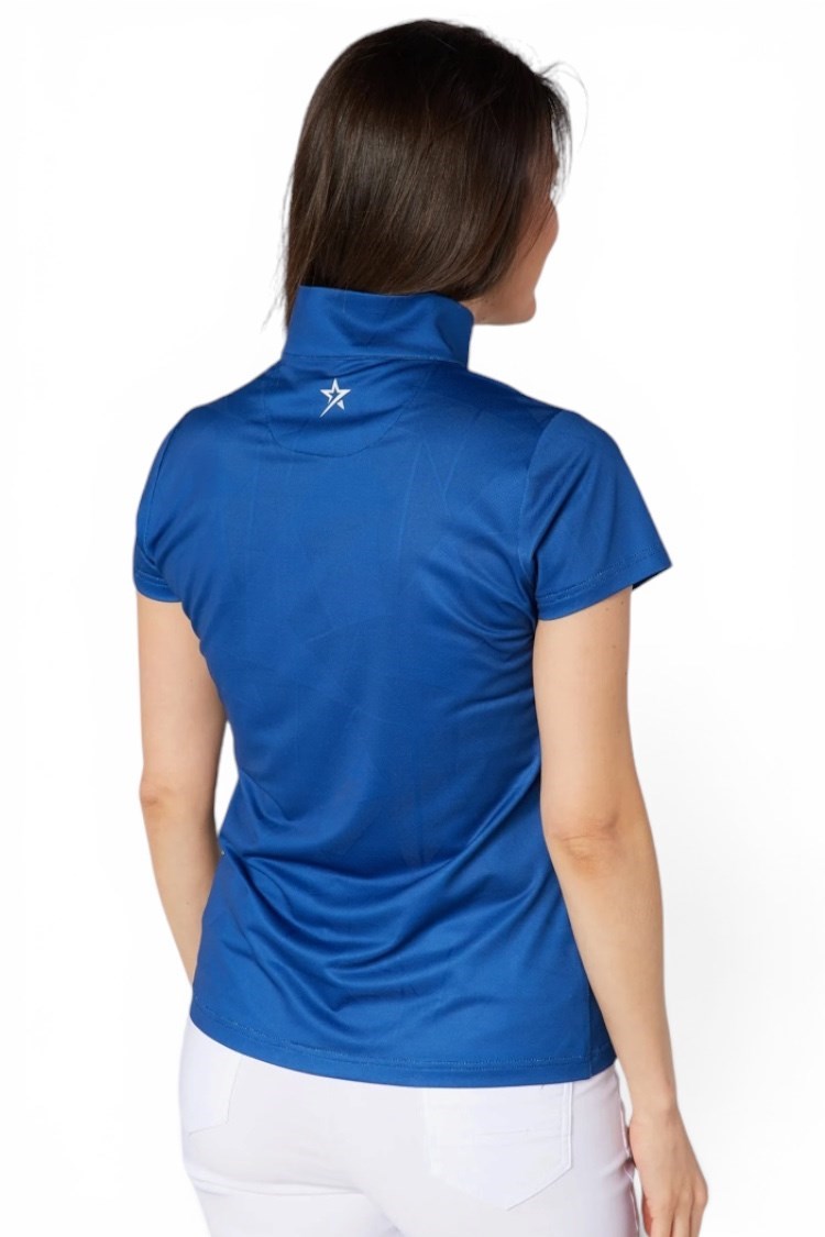 Picture of Swing out Sister Ladies Mirage Cap Sleeve Top - True Blue