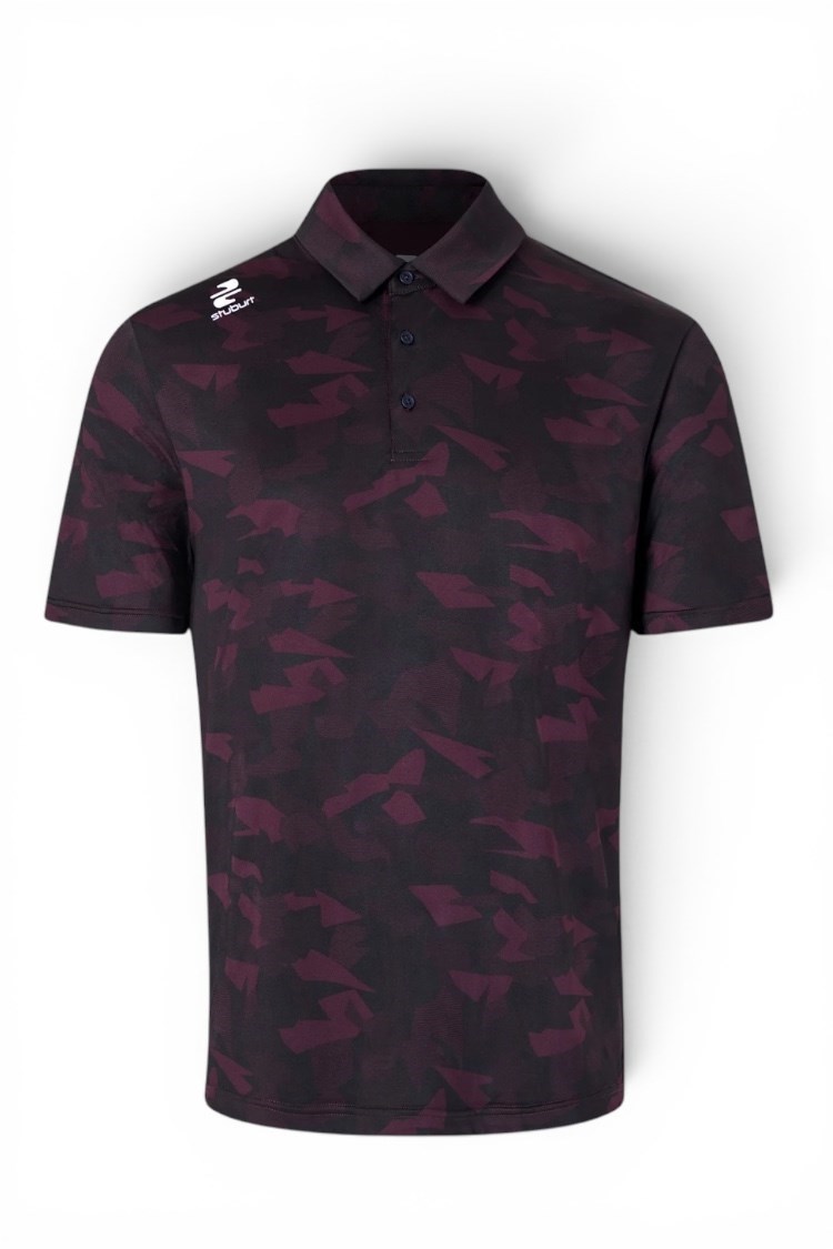 Picture of Stuburt Men's Bullfinch Polo - Black Cherry Red