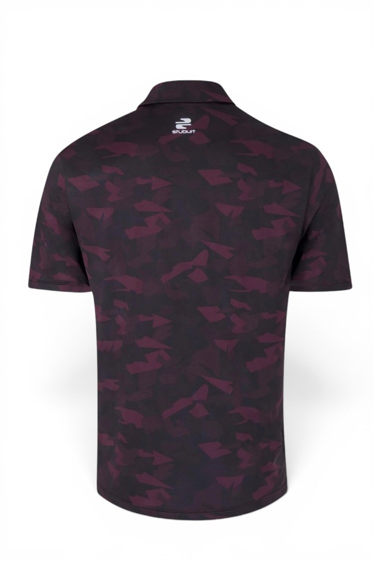 Picture of Stuburt Men's Bullfinch Polo - Black Cherry Red