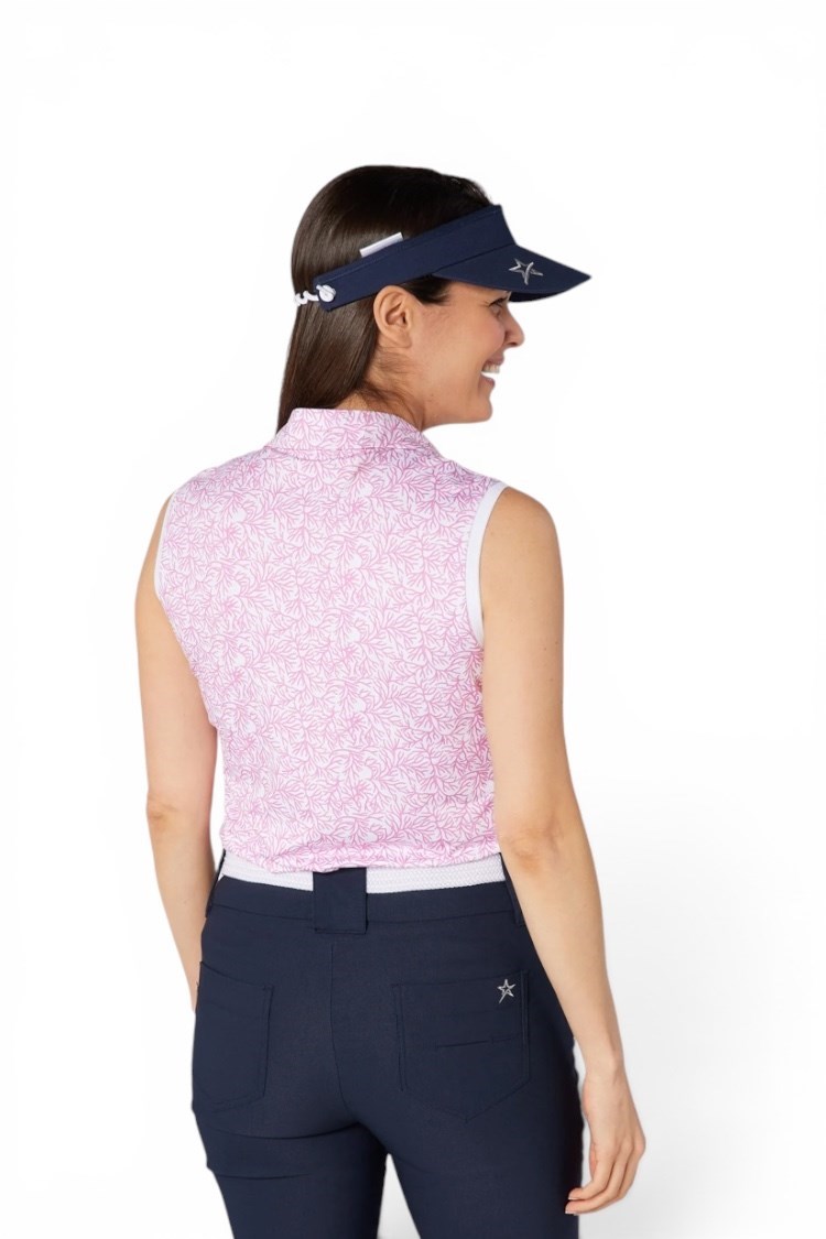 Picture of Swing out Sister Ladies Dior Elite Sleeveless Polo - Coral Whisper