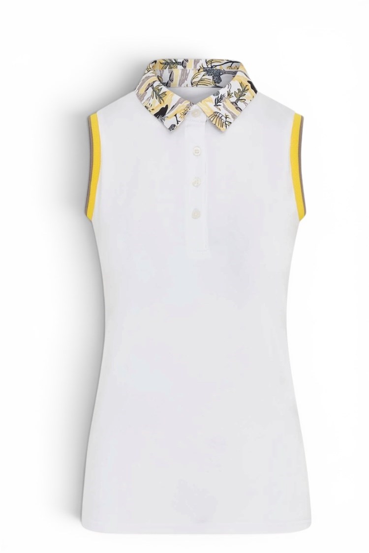 Picture of Swing out Sister Ladies Luca Sleeveless Polo - Indian Dawn