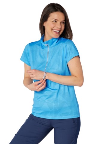 Picture of Swing out Sister Ladies Mirage Cap Sleeve Top - Ocean