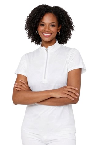 Show details for Swing out Sister Ladies Mirage Cap Sleeve Top - White