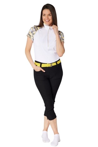 Show details for Swing out Sister Ladies Paradise Elite Cap Sleeve Polo - Indian Dawn