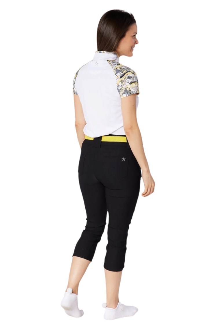 Picture of Swing out Sister Ladies Paradise Elite Cap Sleeve Polo - Indian Dawn