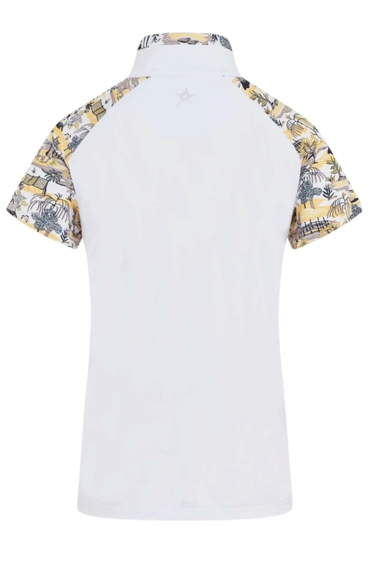 Picture of Swing out Sister Ladies Paradise Elite Cap Sleeve Polo - Indian Dawn
