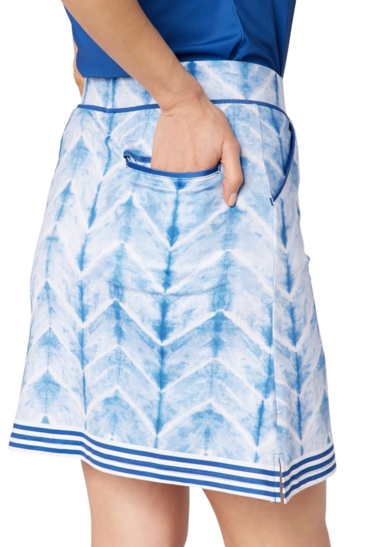 Picture of Swing out Sister Ladies Reef Pattern Skort - Neptune's Breath