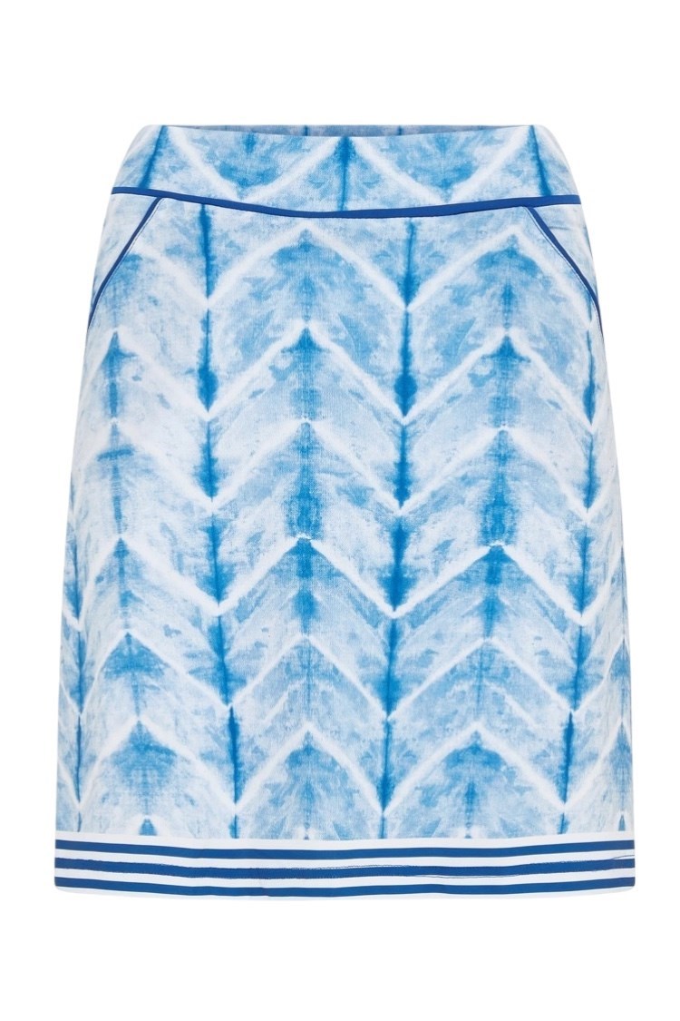 Picture of Swing out Sister Ladies Reef Pattern Skort - Neptune's Breath