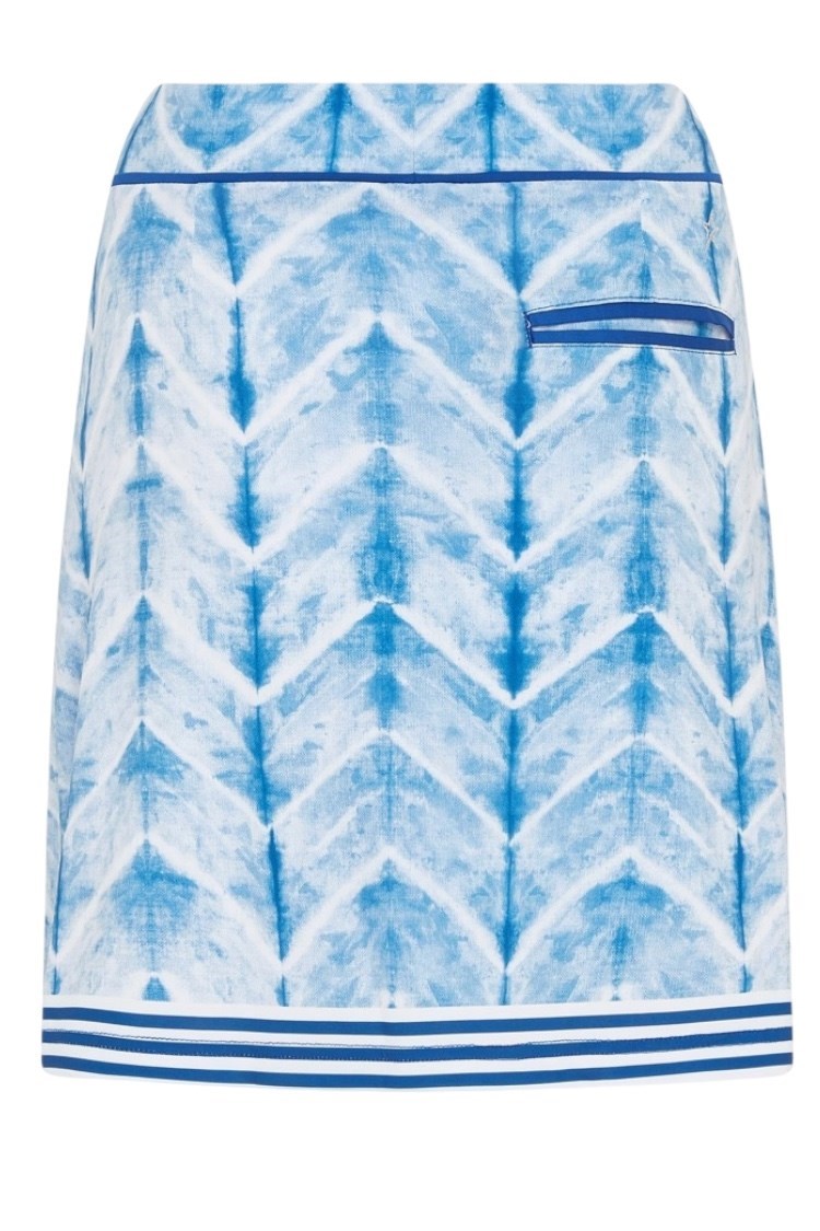 Picture of Swing out Sister Ladies Reef Pattern Skort - Neptune's Breath
