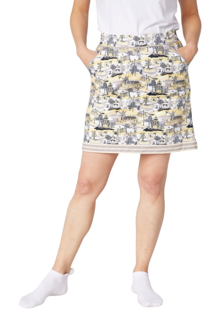 Picture of Swing out Sister Ladies Reef Pattern Skort - Indian Dawn