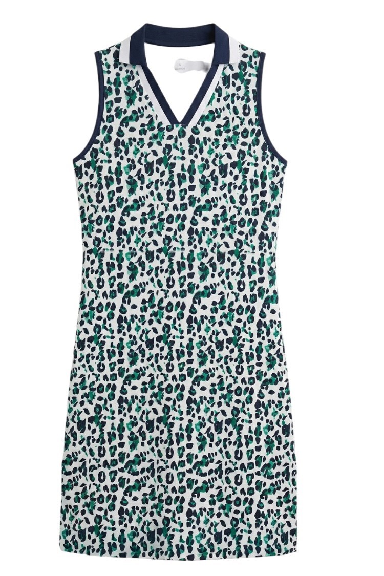 Picture of Rohnisch Ladies Essential Sleeveless Golf Dress - Leo Blue / Green