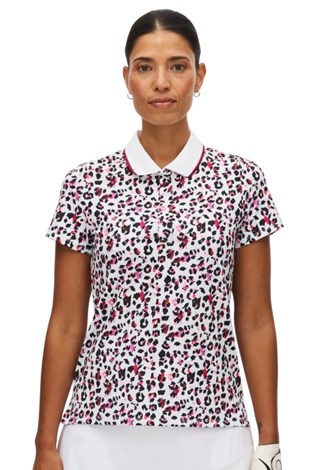 Show details for Rohnisch Ladies Deni Short Sleeve Polo Shirt - Leo Pink / Beet