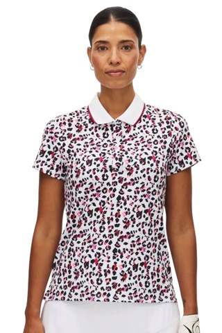 Picture of Rohnisch Ladies Deni Short Sleeve Polo Shirt - Leo Pink / Beet