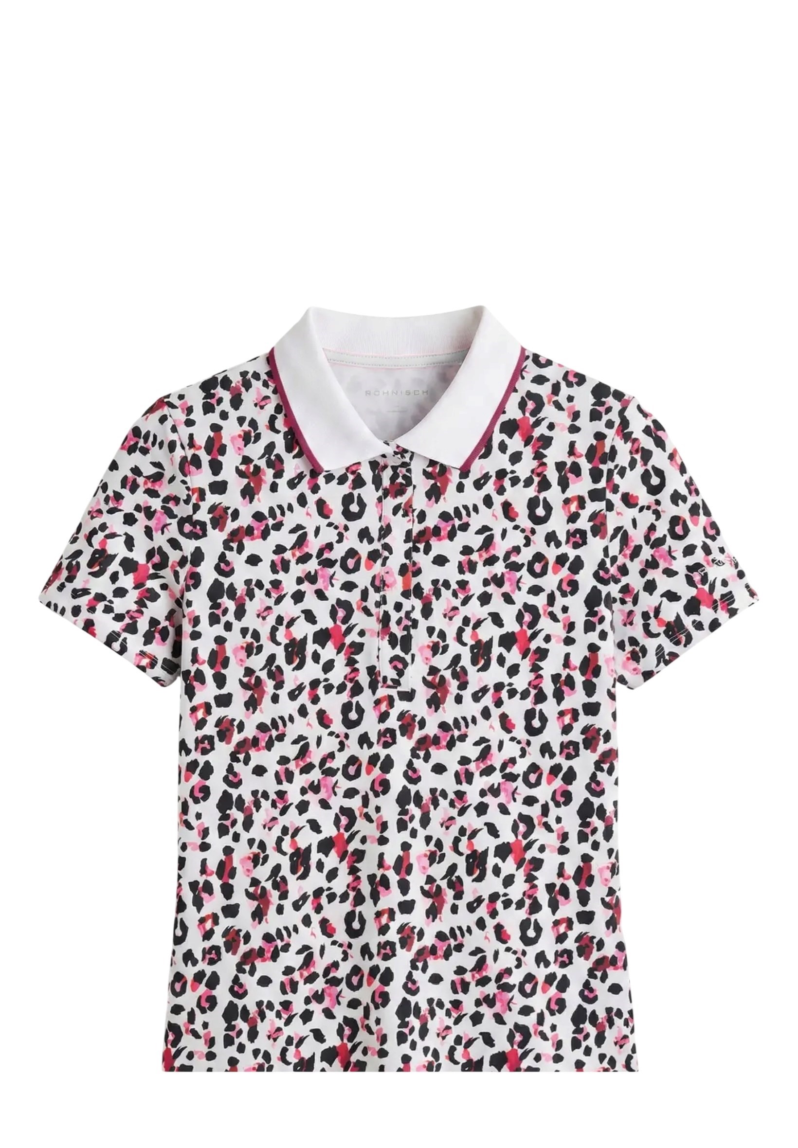 Picture of Rohnisch Ladies Deni Short Sleeve Polo Shirt - Leo Pink / Beet