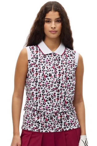 Show details for Rohnisch Ladies Deni Sleeveless Polo Shirt - Leo Pink / Beet