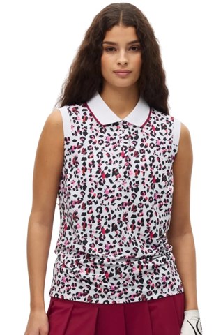 Picture of Rohnisch Ladies Deni Sleeveless Polo Shirt - Leo Pink / Beet