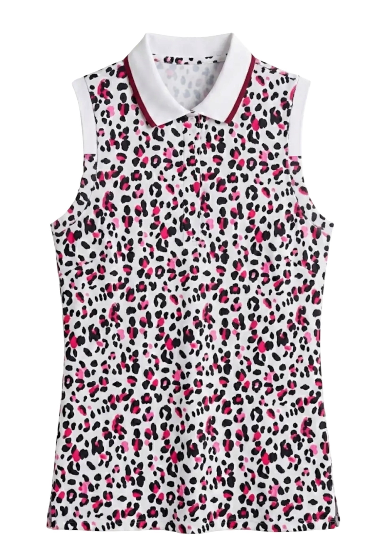 Picture of Rohnisch Ladies Deni Sleeveless Polo Shirt - Leo Pink / Beet