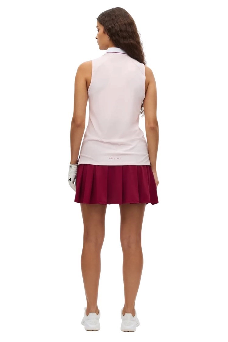 Picture of Rohnisch Ladies Rib Sleeveless Polo - Cradle Pink