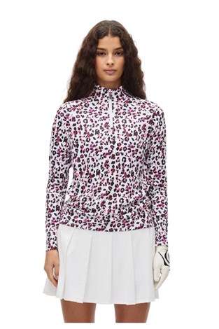 Show details for Rohnisch Ladies Addy Long Sleeve Top - Leo Pink / Beet