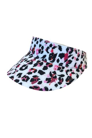 Picture of Rohnisch Ladies Logo Sun Visor - Leo Pink / Beet