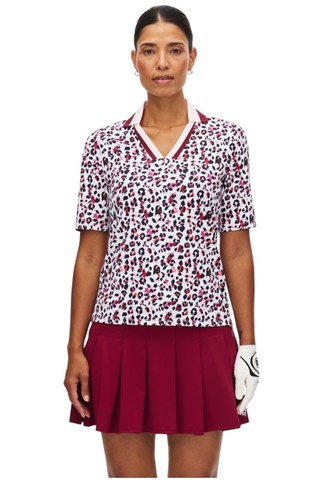 Picture of Rohnisch Ladies Essential Short Sleeve Polo - Leo Pink / Beet