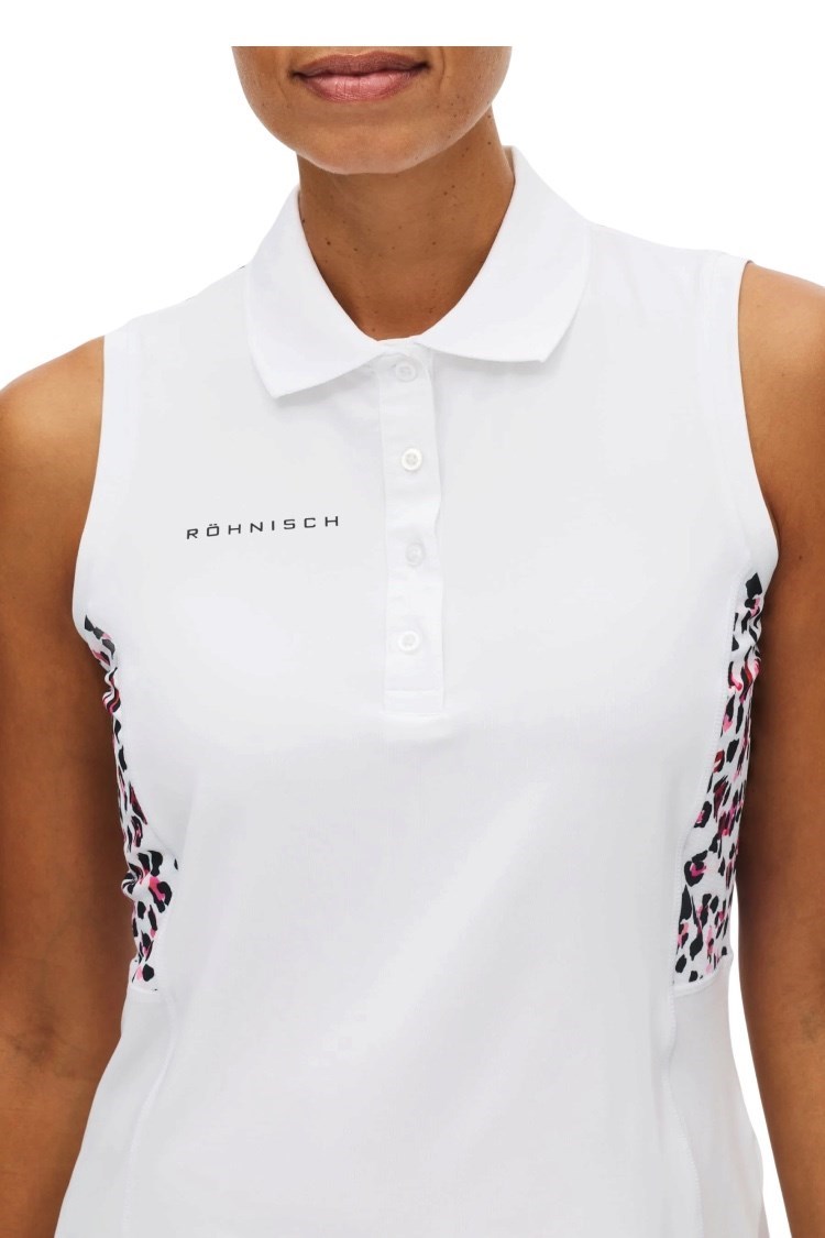 Picture of Rohnisch Ladies Nicky Sleeveless Polo - Leo Pink / Beet