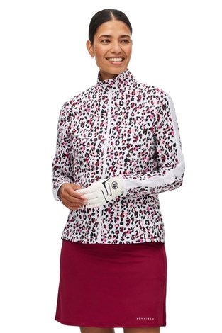 Show details for Rohnisch Ladies Packable Ultralight Jacket - Leo Pink / Beet