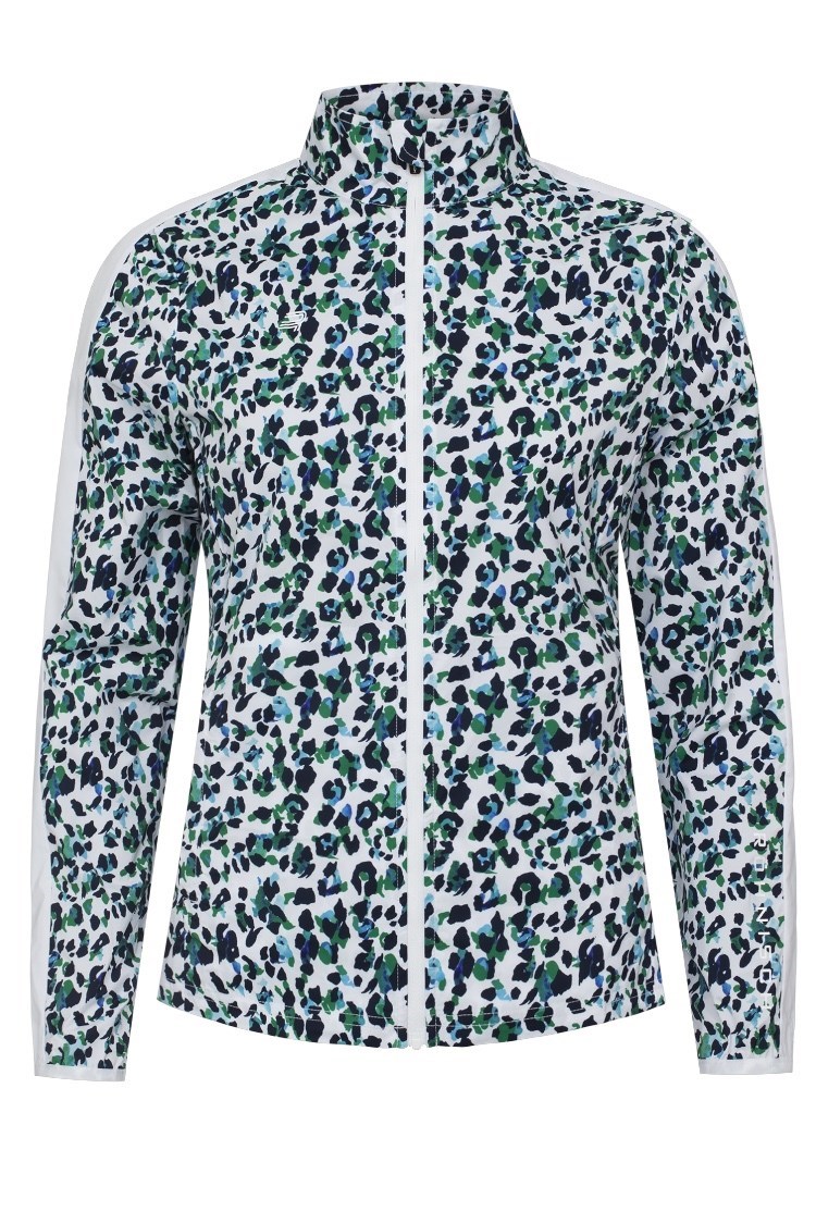 Picture of Rohnisch Ladies Packable Ultralight Jacket - Leo Blue / Green