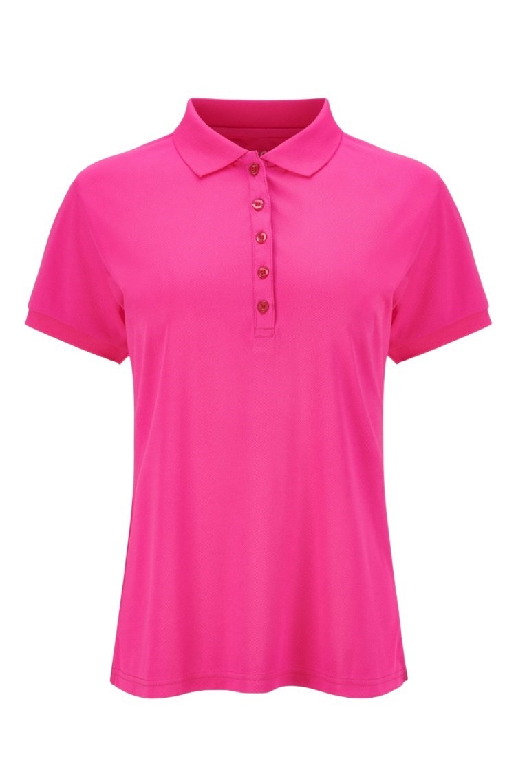 Picture of JRB Ladies Short Sleeve Pique Polo Shirt - Rose Pink
