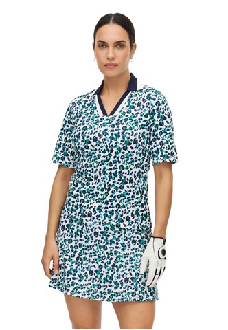Picture of Rohnisch Ladies Essential Short Sleeve Polo - Leo Blue / Green