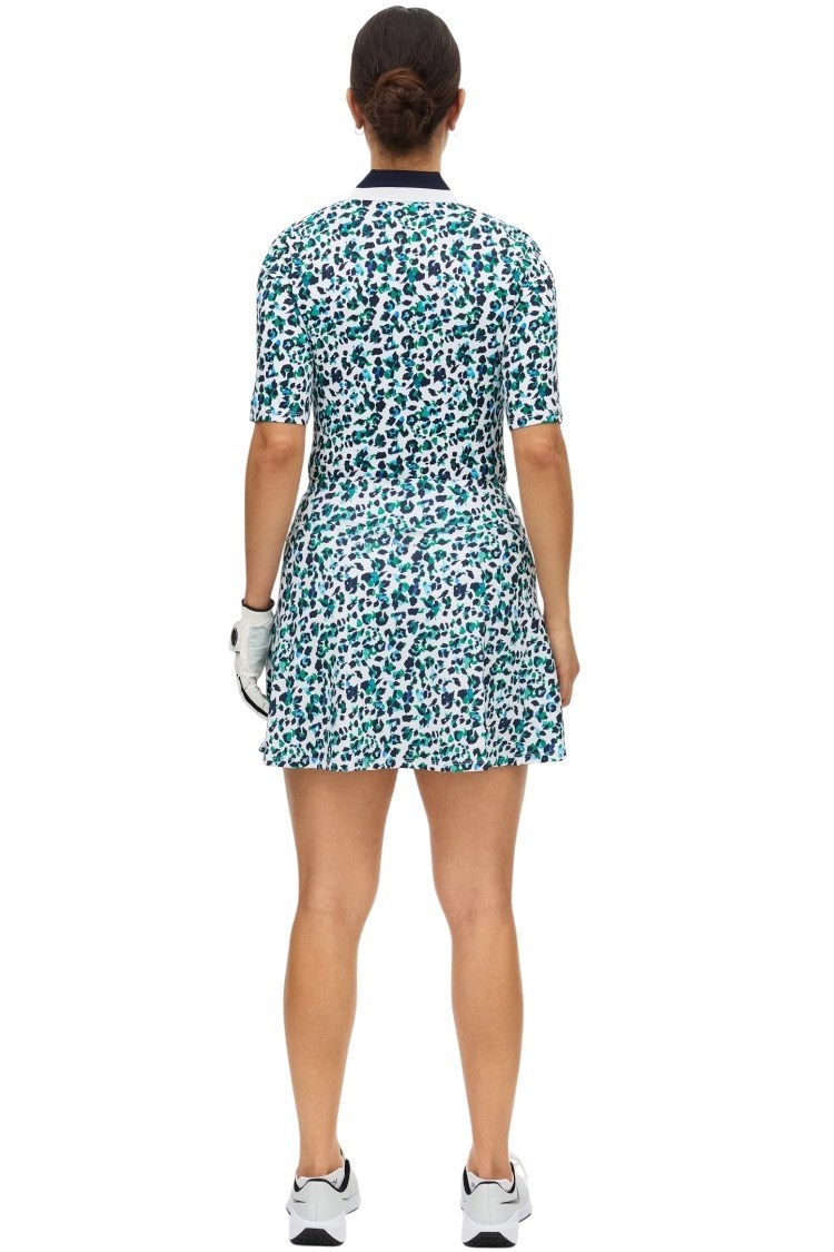 Picture of Rohnisch Ladies Essential Short Sleeve Polo - Leo Blue / Green