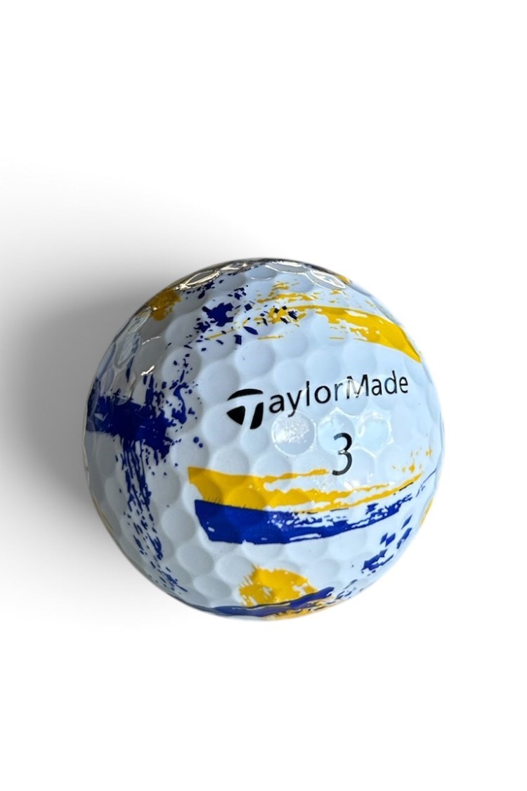 Picture of Taylormade Speed Soft Ink Golf Balls - White / Blue / Yellow