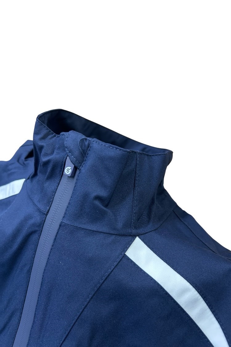Picture of Sunderland of Scotland Ladies Killy Waterproof Golf Jacket - Navy/White