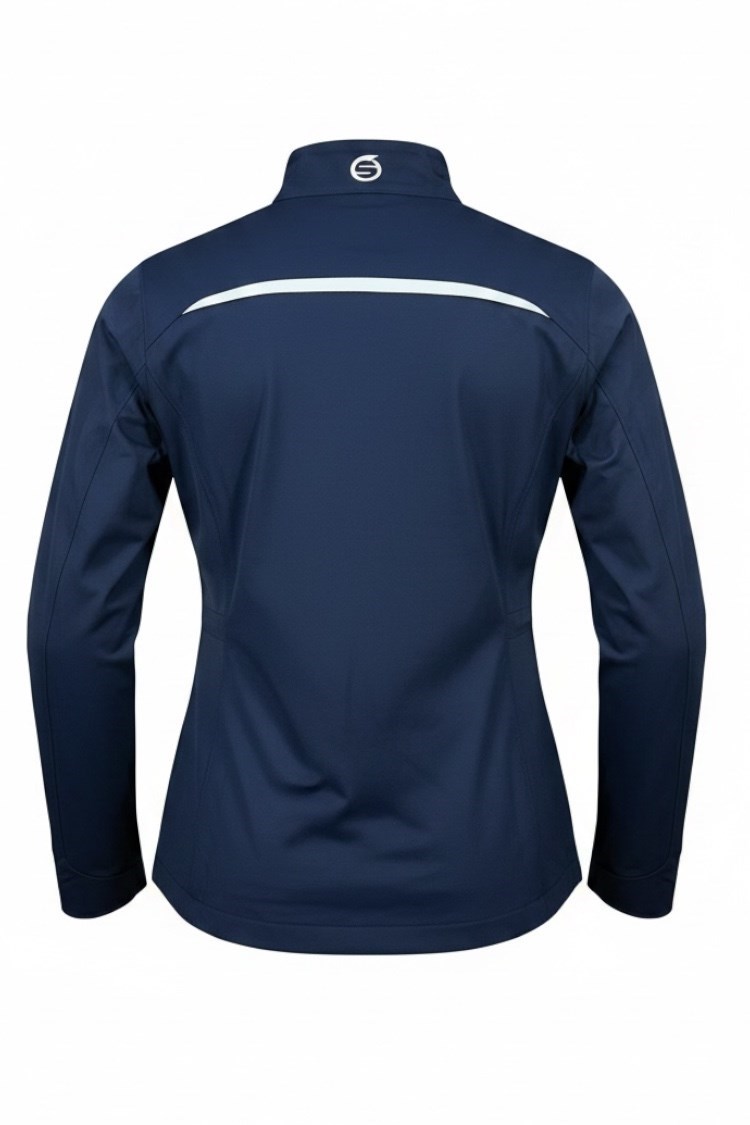 Picture of Sunderland of Scotland Ladies Killy Waterproof Golf Jacket - Navy/White