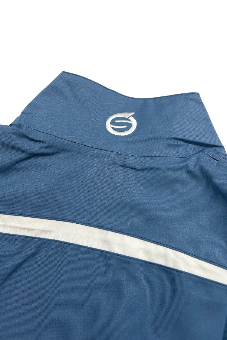 Picture of Sunderland of Scotland Ladies Killy Waterproof Golf Jacket - Mineral Blue / White