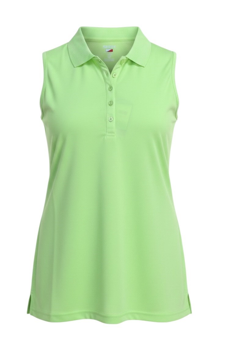 Picture of JRB Ladies Sleeveless Pique Polo Shirt - Lime
