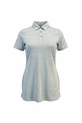 Show details for Skechers Womens Linear Patterned Club Short Sleeve Polo - Sky Blue