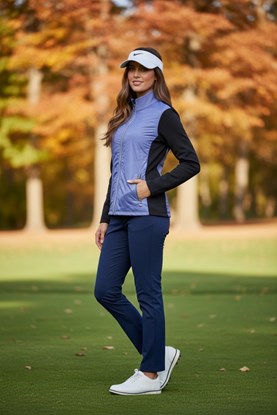 Show details for JRB Ladies Golf Jacket - Cornflower Blue / Navy